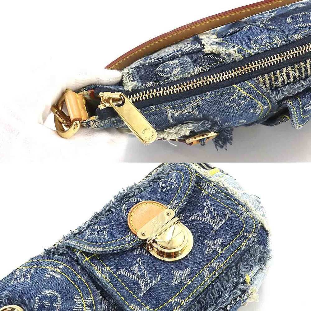 Louis Vuitton Monogram Denim Patchwork Pouchy Sho… - image 8